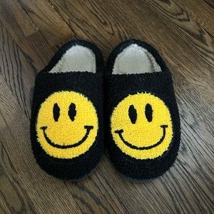 smiley face slippers